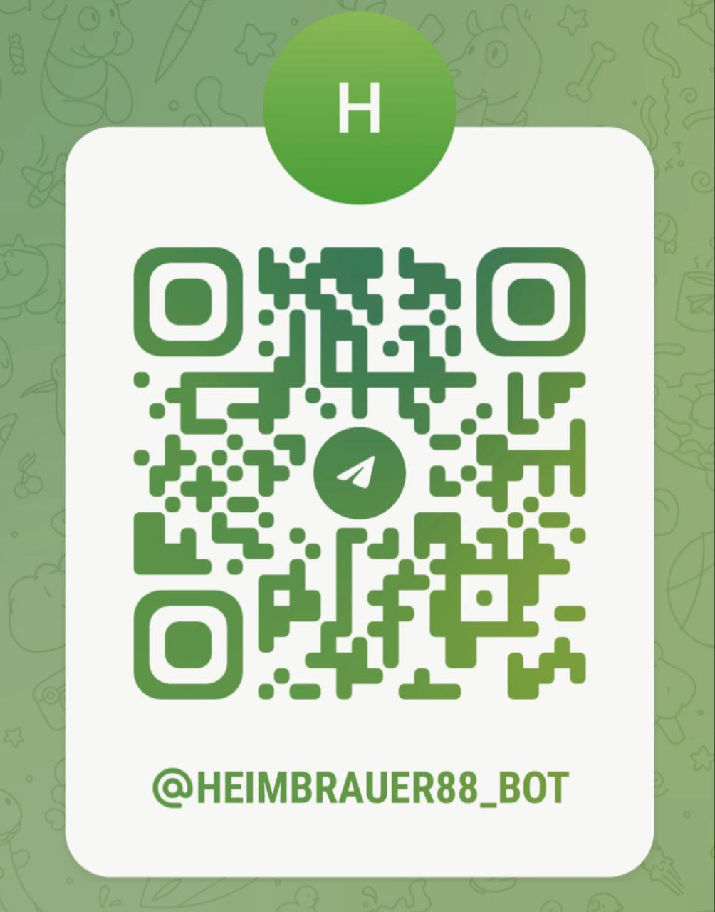 QR-код для открытия в Telegram боте @heimbrauer88_bot